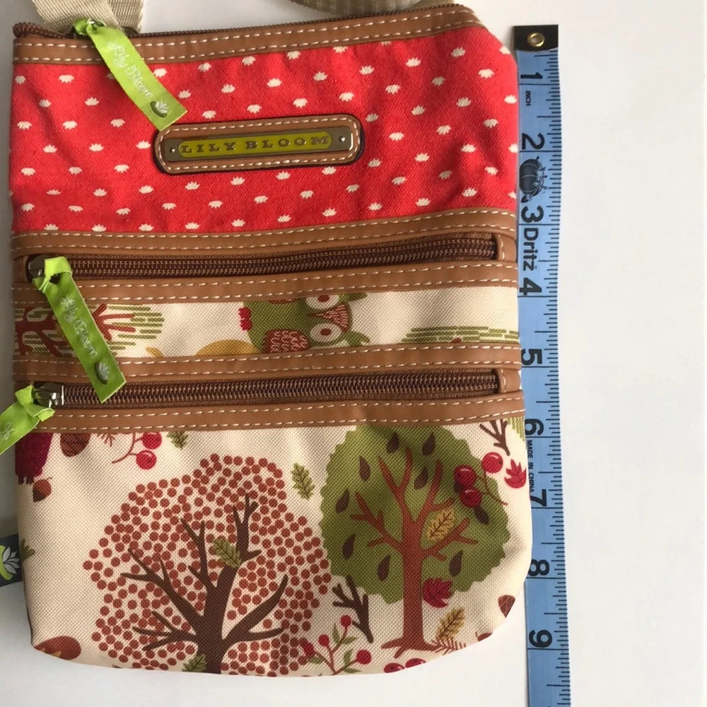 Lily Bloom Colorful Crossbody Bag with Multiple Compartments